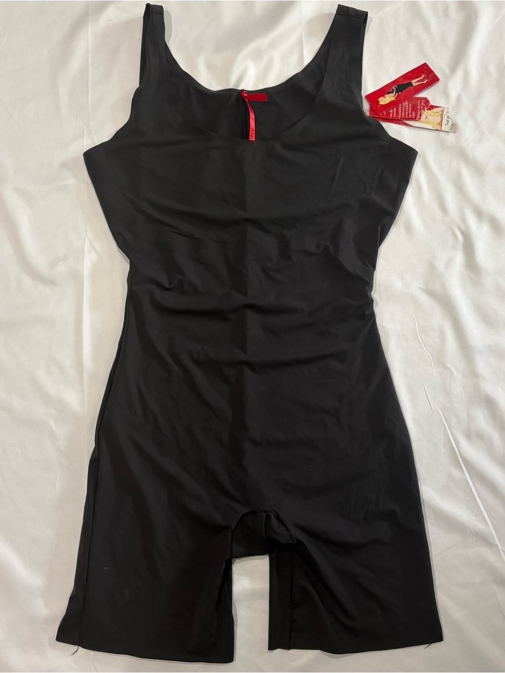 SPANX Black Cami Bodysuit Slimming Size Large NWT
